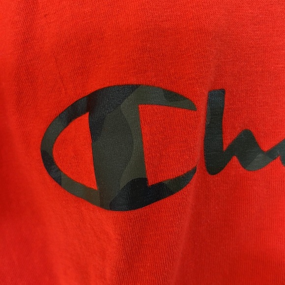 Mens Champion Camo lettering T shirt - Picture 2 of 4
